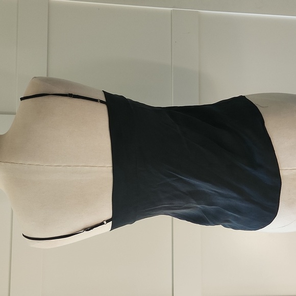 Diane Von Furstenberg Black Silk Lace Cami Top Size 8 Euc - Picture 3 of 7